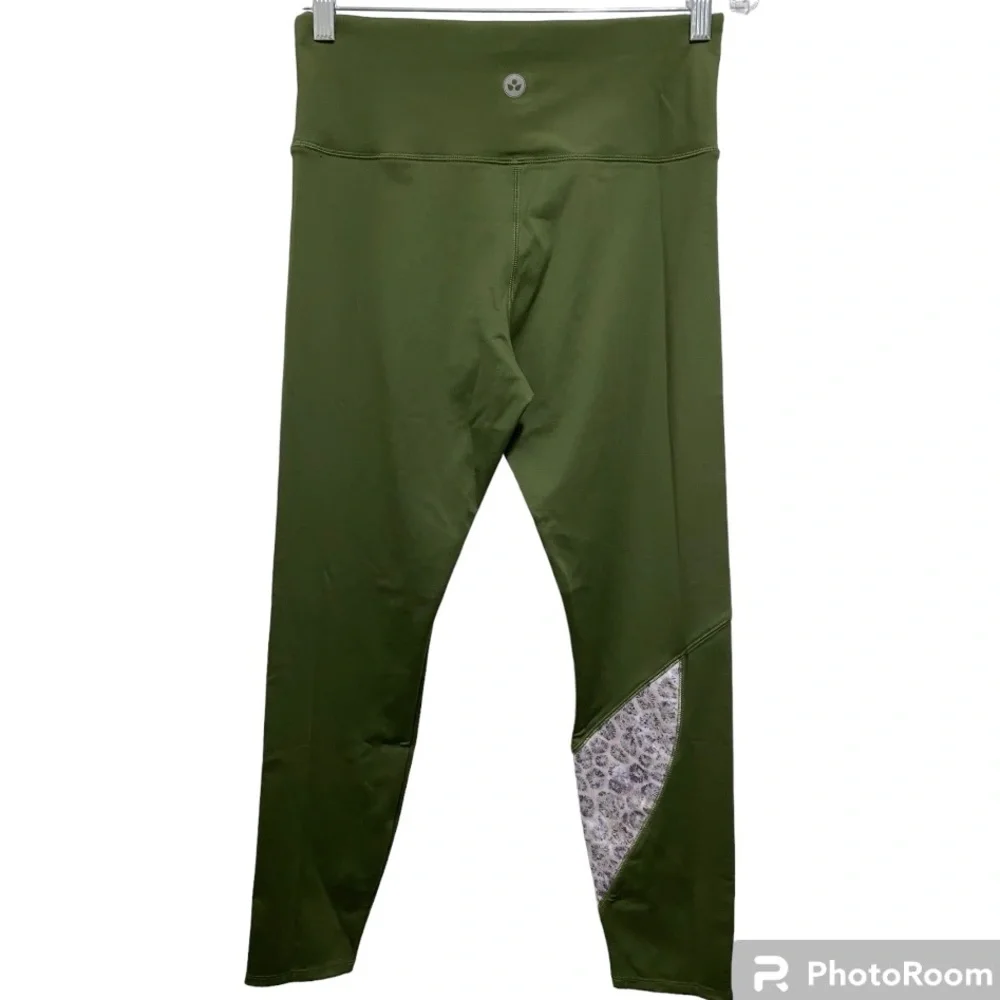 BRAND NEW Soulgani Active Leggings Olive Green Size Medium - Picture 5 of 7